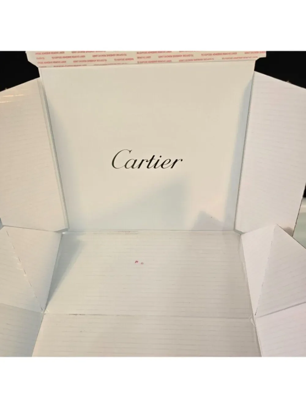 Authentic Cartier Empty White Foldable Box 10.5